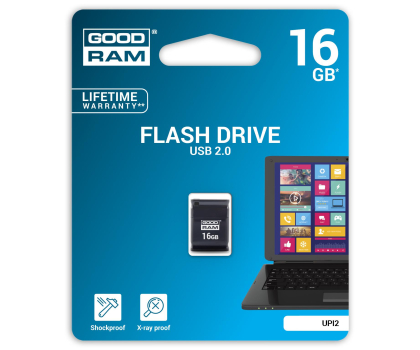 PenDrive GOODRAM 16GB Piccolo zapis 5MB/s odczyt 20MB/s czarny